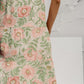 Tiered Printed Round Neck Sleeveless Dress