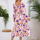 Full Size Printed Long Sleeve Midi Dress