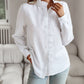 Devine Ruffle Trim Long Sleeve Shirt