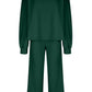 Round Neck Long Sleeve Top and Pants Set