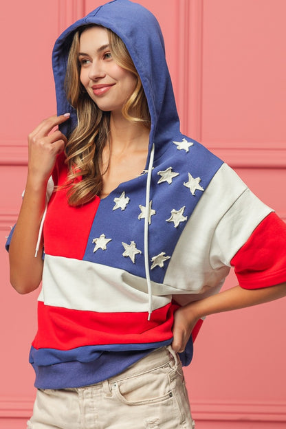 BiBi American Flag Theme Hoodie - Brand BiBi