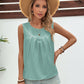 Ruched Round Neck Tank