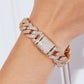 GNJ Alloy Inlaid Zircon Bracelet