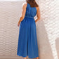 Full Size Single Shoulder Midi Dress