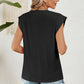 Full Size Eyelet Round Neck Tank