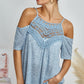 BiBi Front Crochet Lace Adjustable Strap Top - Brand BiBi