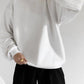 Round Neck Dropped Shoulder Long Sleeve Sweatshirt