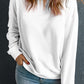 Round Neck Dropped Shoulder Sweatshirt