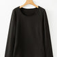 Round Neck Long Sleeve Top