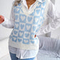 Heart V-Neck Sweater Vest