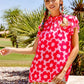 BiBi Floral Contrast Ruffled Top - Brand BiBi