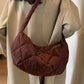 Quilted Polyester Crossbody Bag