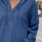 Drawstring Dropped Shoulder Long Sleeve Hoodie