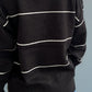Striped Button Down V-Neck Long Sleeve Cardigan