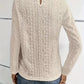 Lace Eyelet Long Sleeve Top