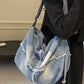 Raw Hem Gradient Crossbody Bag