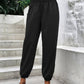 Smocked High Rise Joggers with Pockets