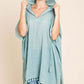 Cotton Bleu by Nu Label Tassel Hem Hooded Mint Cover Up