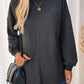 Perfee Pocketed Round Neck Long Sleeve Sweatshirt