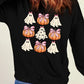 Pumpkin & Ghost Round Neck Long Sleeve Sweatshirt