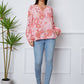 Floral Smocked Tassel Tie Balloon Sleeve Blouse