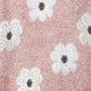 Full Size Flower Half Zip Long Sleeve Sweater