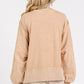 Mittoshop Side Slit Exposed Seam Round Neck Sweatshirt