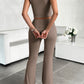 Devine Ribbed Round Neck Tank and Pants Set