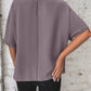 Knotted Round Neck Half Sleeve Blouse