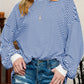 Contrast Striped Long Sleeve Sweatshirt