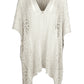 Cutout V-Neck Cover-Up with Tassel
