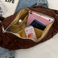 Quilted Polyester Crossbody Bag