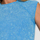 Zenana Ribbed Round Neck Cropped Top