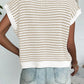 Full Size Striped Round Neck Sweater Vest