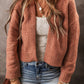 Slit Open Front Dropped Shoulder Cardigan
