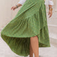 Plus Size Matcha Green High-Low Skirt