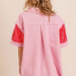 BiBi Sequin Detail Raw Hem Short Sleeve Shirt - Brand BiBi