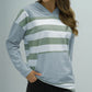 Full Size Striped Long Sleeve Hoodie