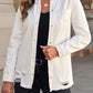 Women's Full Size Distressed Snap Down Denim Jacket