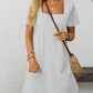 Mandy Square Neck Short Sleeve Mini Dress