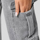 High Waist Straight Leg Cargo Jeans