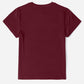 Letter Graphic Round Neck Short Sleeve T-Shirt