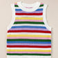 Contrast Round Neck Sweater Vest