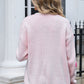 Angel Wings Flower Open Front Long Sleeve Cardigan