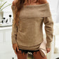 Devine Off-Shoulder Long Sleeve Sweater