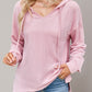 Double Take Drawstring Dropped Shoulder Long Sleeve Hoodie