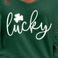 LUCKY Full Size V-Neck Raglan Sleeve Blouse
