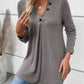 Perfee V-Neck Long Sleeve T-Shirt