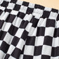 Drawstring Checkered Shorts with Pockets