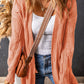Full Size Cable-Knit Dropped Shoulder Cardigan